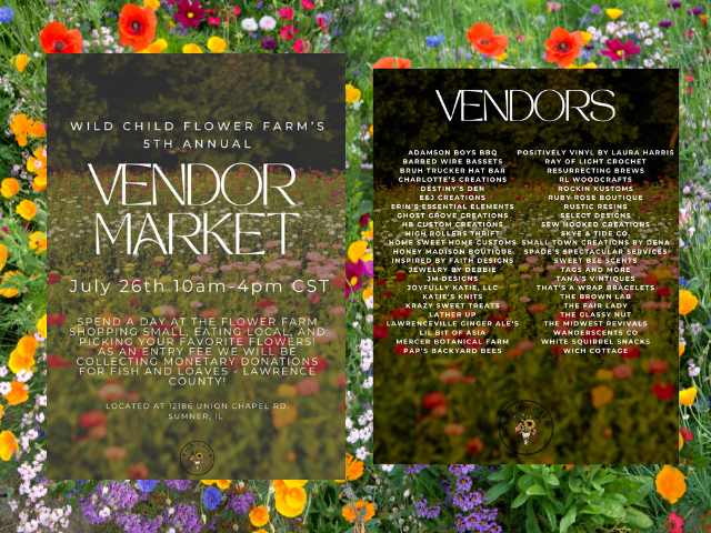 Wild Child Flower Farm Vendor Market